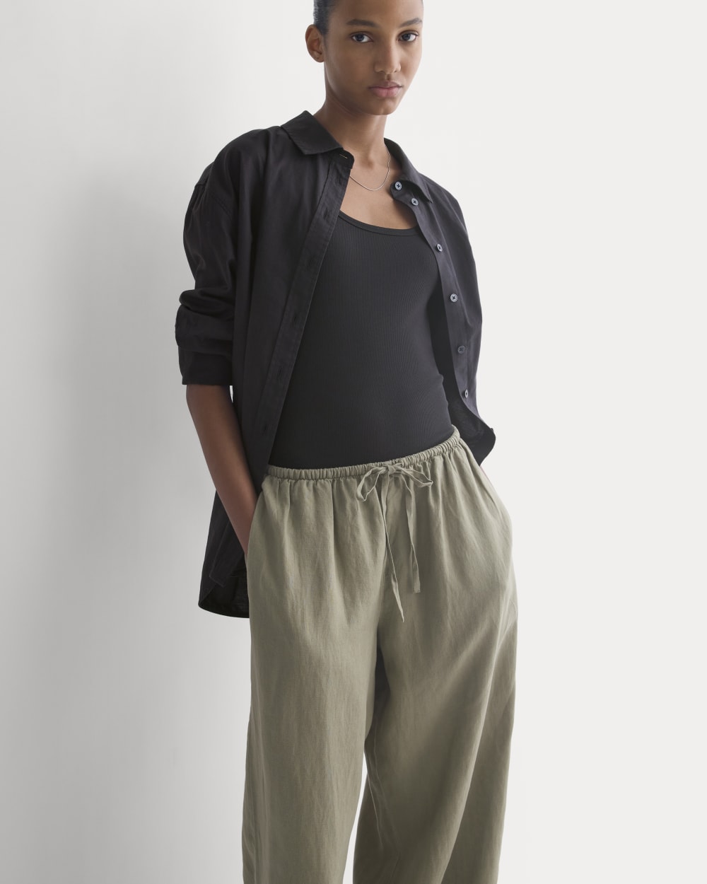 The Drawstring Pant in Linen | Overland