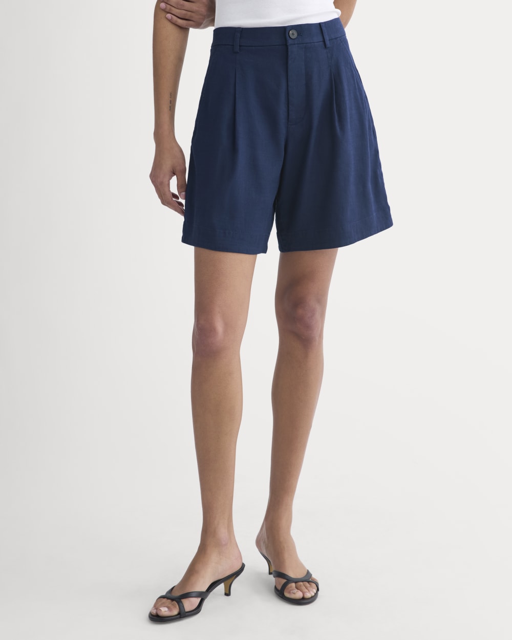 Tailored A-Line Short | Navy