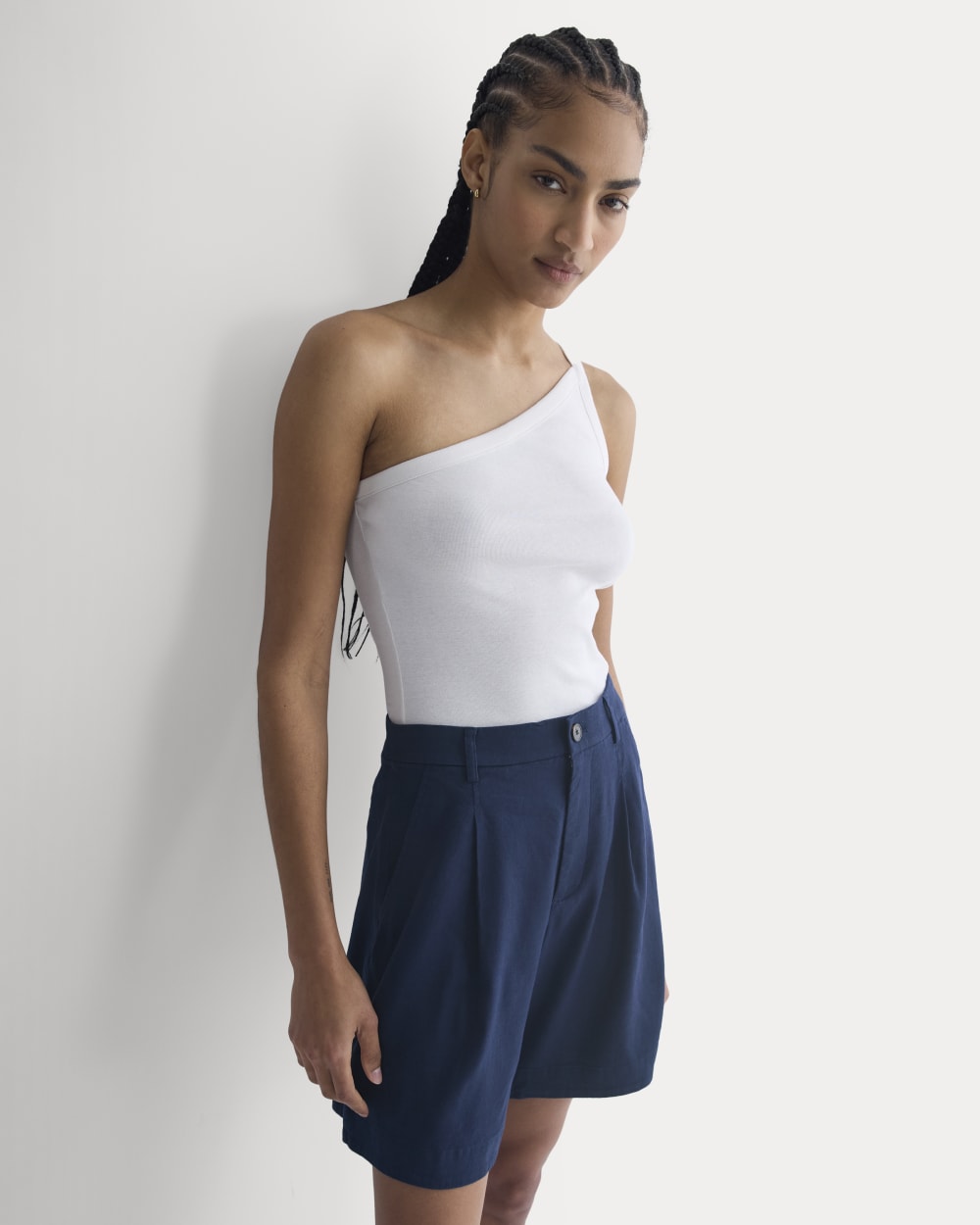 Tailored A-Line Short | Navy
