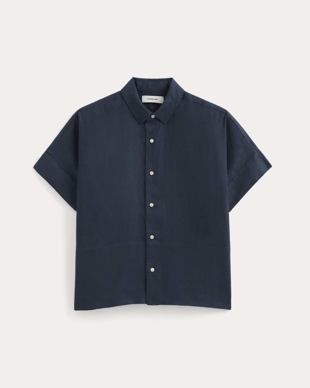 The Boxy Shirt in Linen | Navy