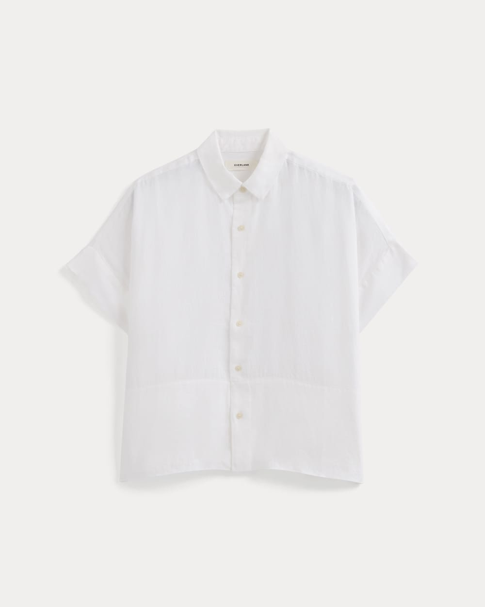 The Boxy Shirt in Linen | White