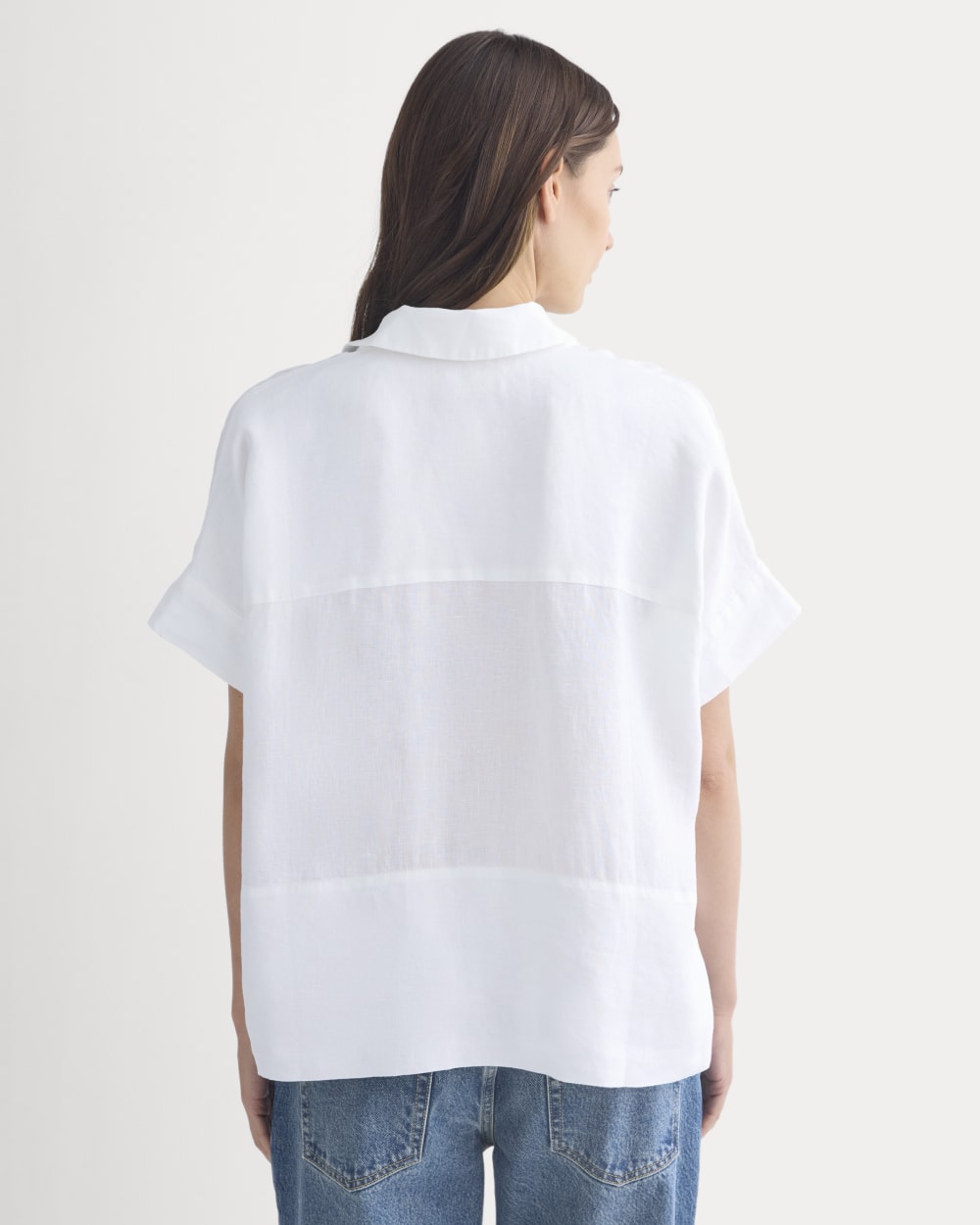 The Boxy Shirt in Linen | White