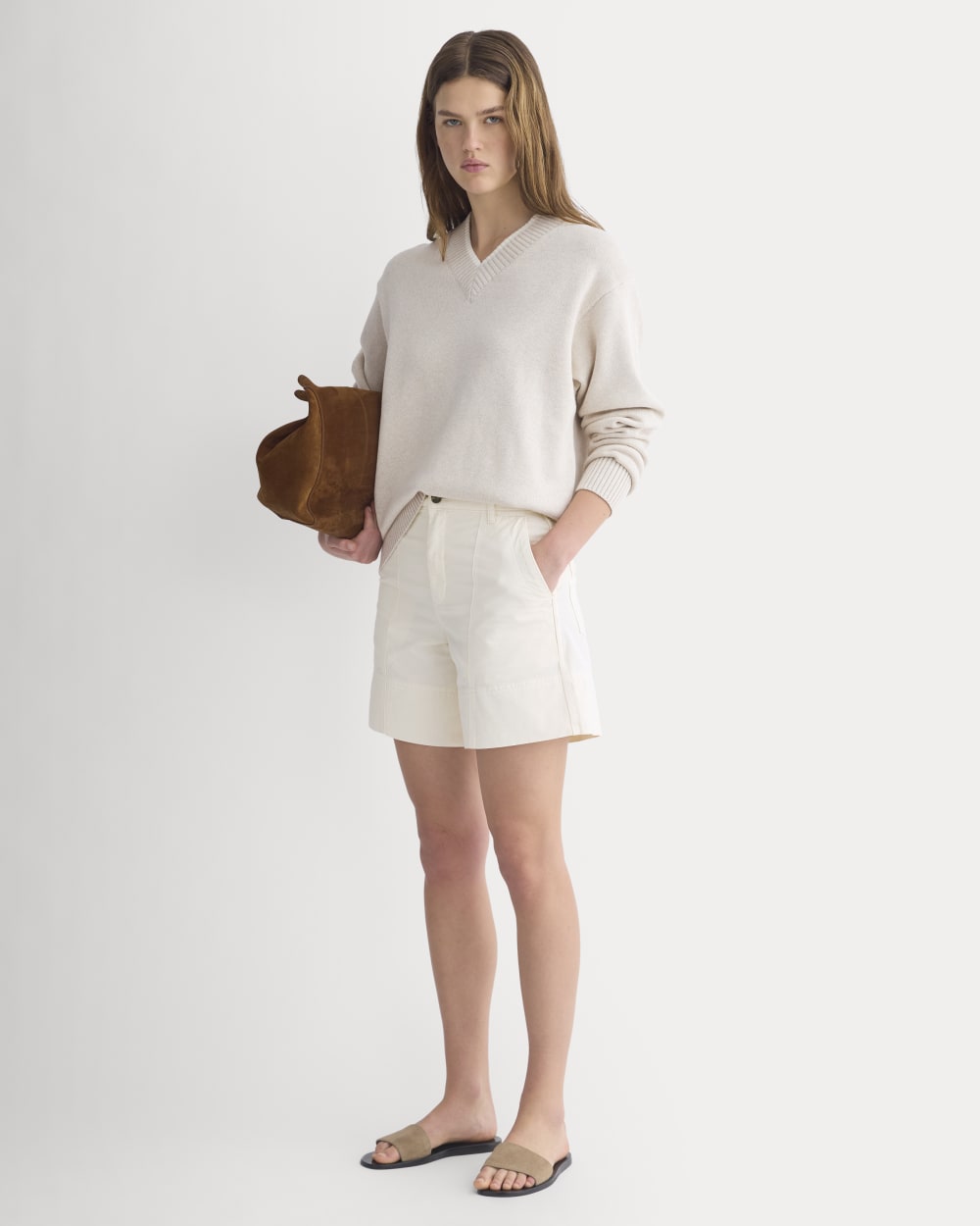 Seamed Everywhere Short | Bone